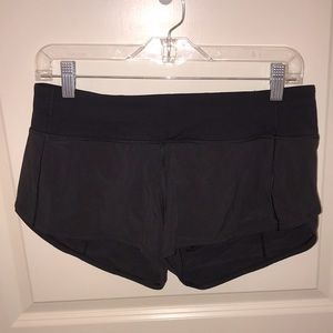 Lululemon Run Speed Up black shorts. Size 4. Great condition!